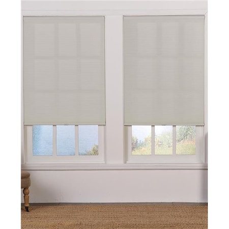 Safe Styles UBC205X48LG Cordless Light Filtering Cellular Shade; Gray - 20.5 X 48 In.